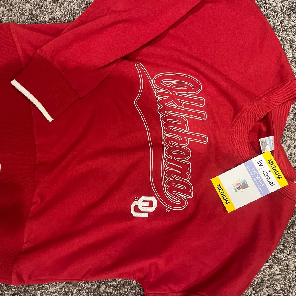 Women’s Red Oklahoma Sweatshirt
